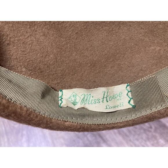 Vintage 1950’s Ladies Imported Alaskan Fur Pillbox Fascinator Hat Miss Howes - Picture 4 of 13